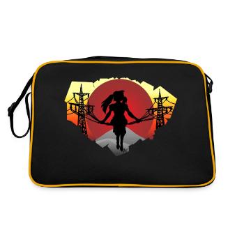Cable Girl - Retro Bag - black/gold - Back