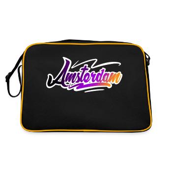Amsterdam - Retro Bag - black/gold - Back