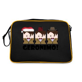 Doctor 11 geronimo - Retro Bag - black/gold - Back
