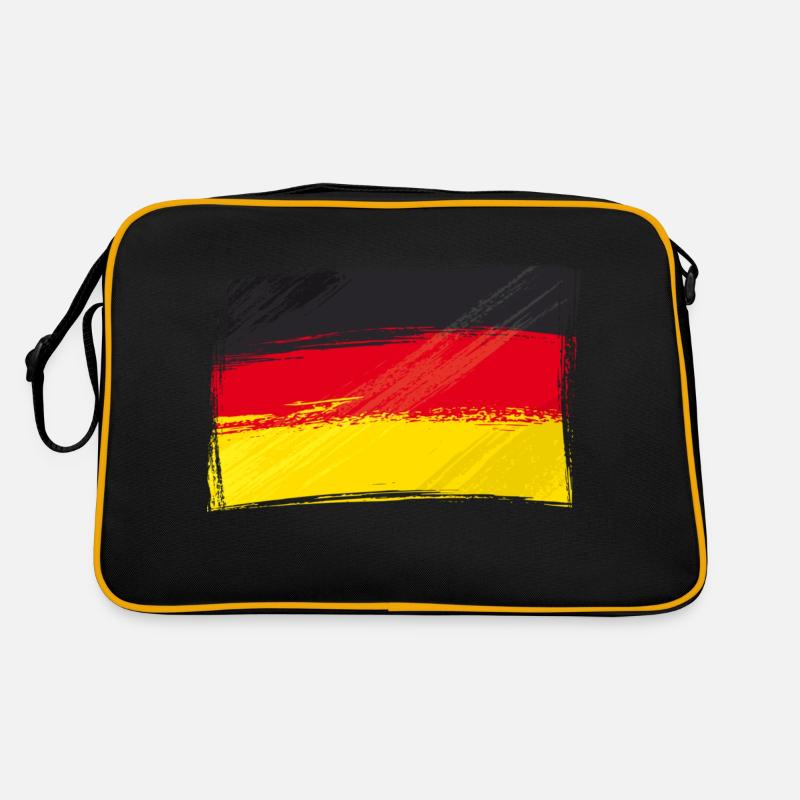 Flag, Flag, Germany fan Retro Bag