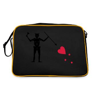 Drapeau de pirate Blackbeard de (Edward Teach de) - Sac Retro - noir/or - Dos