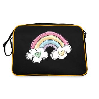 RAINBOW - Sac Retro - noir/or - Dos