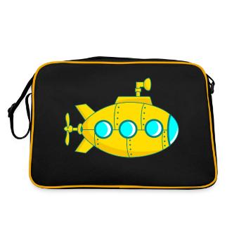 Yellow submarine - Retro Bag - black/gold - Back