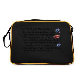 law of applied microbiology - Retro Bag - black/gold - Back