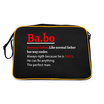 Babo bosnian BytheManzanitas - Sac Retro - noir/or - Dos