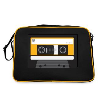 Cassette - Sac Retro - noir/or - Dos
