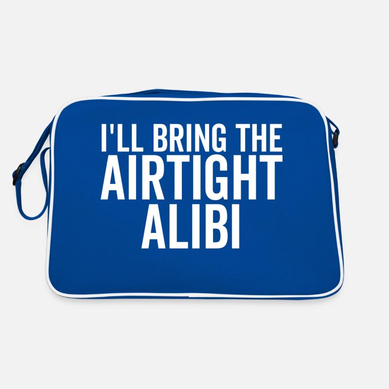 Ich bringe das luftdichte Alibi Retro Tasche