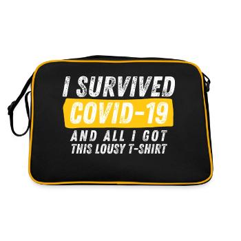 J’ai survécu au Covid-19 - Sac Retro - noir/or - Dos