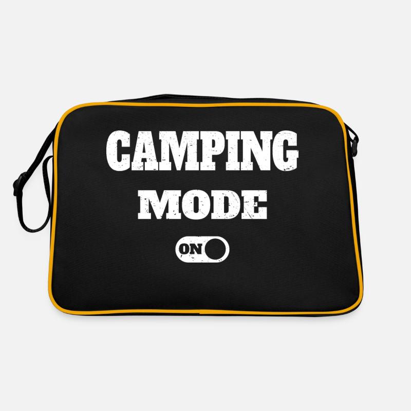 Camping-Modus aktiviert Retro Tasche
