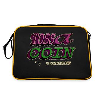 health informatics specialist clothing - Retro Bag - black/gold - Back