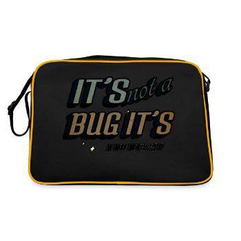 idée actuelle blagues geek bday drôles - Sac Retro - noir/or - Dos