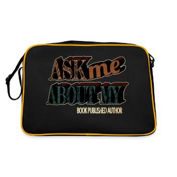 editer drive sayings coffeecups literature humor - Retro Bag - black/gold - Back