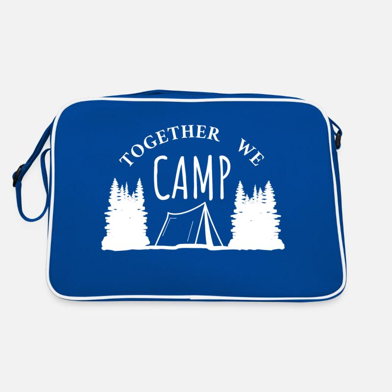 Ensemble, nous campons - Camping Trees Forest Mountains Sac Retro
