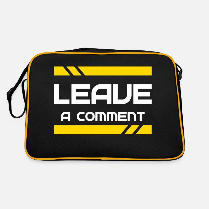 Laisse un commentaire - Leave a comment - Sac Retro - noir/or