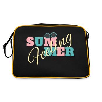 Summer Feeling - Retro Bag - black/gold - Back
