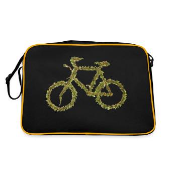 Bicycle Nature Leaf Green - Retro Bag - black/gold - Back