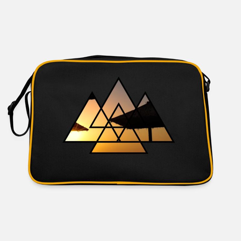 T-Shirt Triangle Umbrellas Gift Holiday Retro Bag