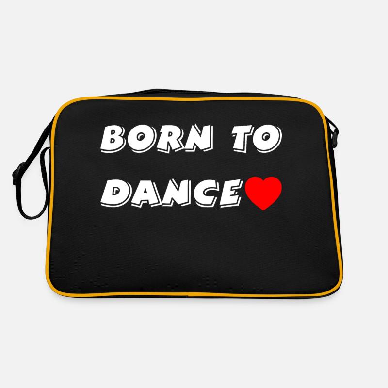 Tanzen - Retro Tasche - Schwarz/Gold