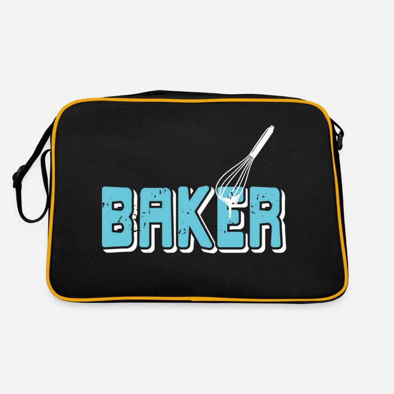 T-shirt rétro BAKER Cool Baking Baker Designs Sac Retro