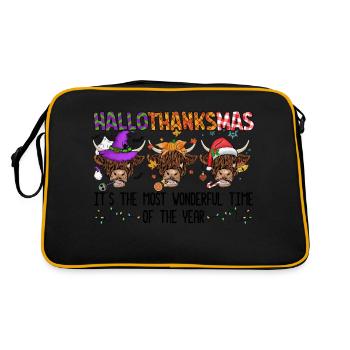 Happy Hallothanksmas - Sac Retro - noir/or - Dos