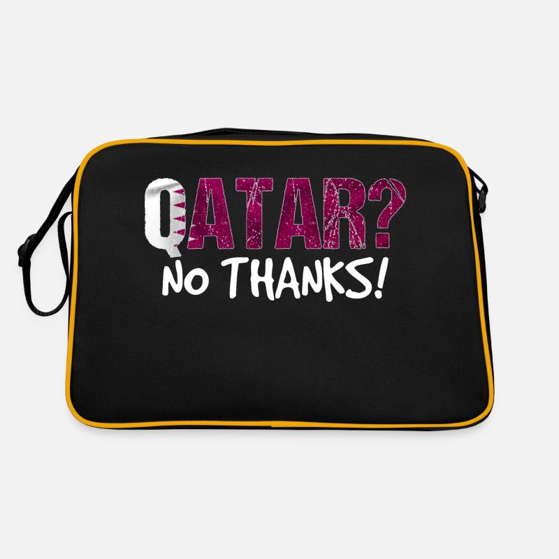 Katar Boykott Flagge Geschenk Retro Tasche
