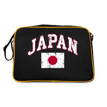 Drapeau du Japon - Sac Retro - noir/or - Dos