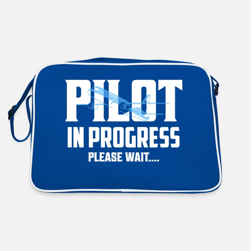 Pilot In Progress Please Wait.... Aviation Airline Retro Tasche