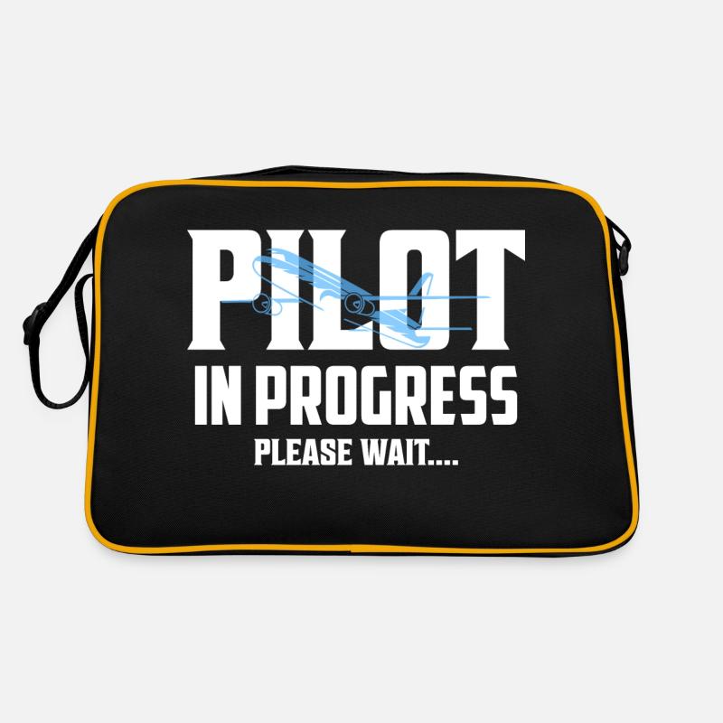 Pilot In Progress Please Wait.... Aviation Airline Retro Tasche