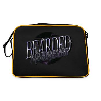 Chubby Chaser Blagues Beard Lover Sorcier Barbe Blanche - Sac Retro - noir/or - Dos