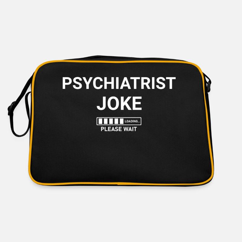 Psychiatrist Joke Loading Please Wait Retro Bag