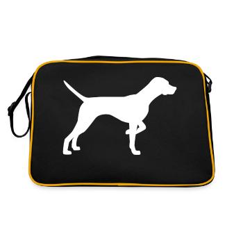 Dog Hund - Retro Bag - black/gold - Back