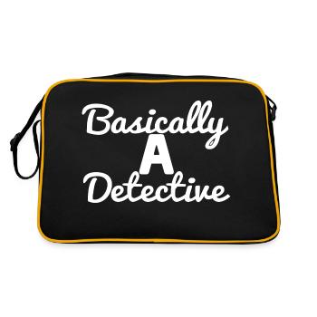 Basically a Detective of Investigators - Retro Bag - black/gold - Back
