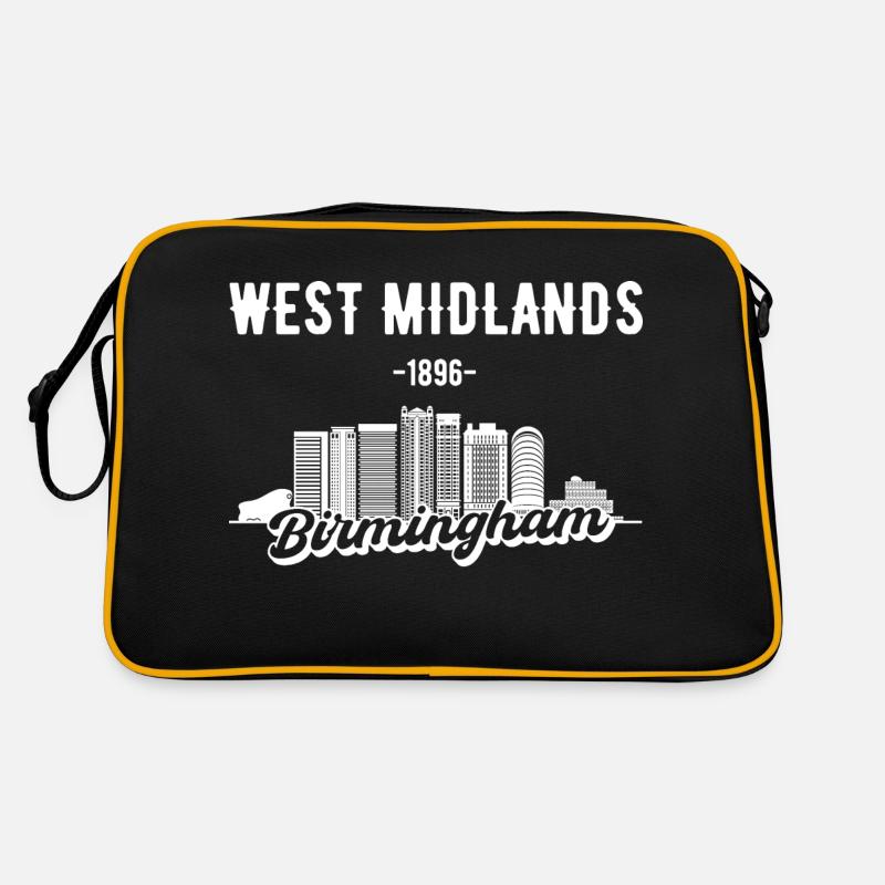 Birmingham West Midlands Skyline Gift Retro Bag