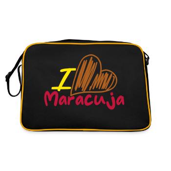 I Love Passion Fruit - Retro Bag - black/gold - Back