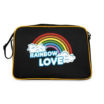 LGBT Rainbow Love - Sac Retro - noir/or - Dos
