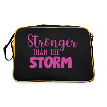 Plus fort que la tempête - Sac Retro - noir/or - Dos