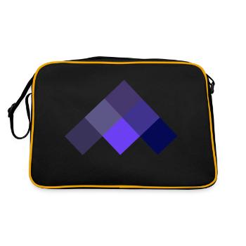 Geometric - Retro Bag - black/gold - Back