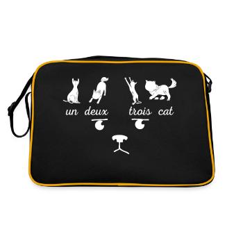 A Cat Two Three - Retro Bag - black/gold - Back