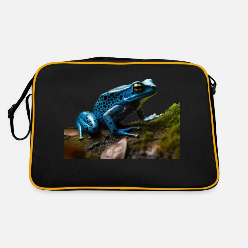 Pfeilgiftfrösche werden von Indigenen benutzt Retro Tasche