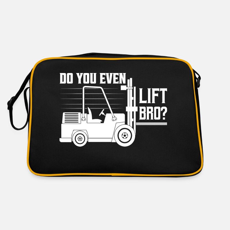 Do You Even Lift Bro? Forklift Operator Retro Bag