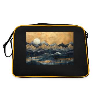 Paysage de Dante - Sac Retro - noir/or - Dos