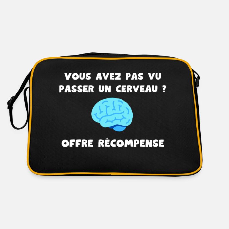 Vous avez pas vu passer un cerveau ? Récompense Sac Retro