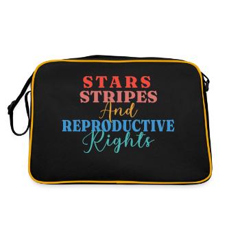 Rayures étoilées et droits de reproduction - Sac Retro - noir/or - Dos