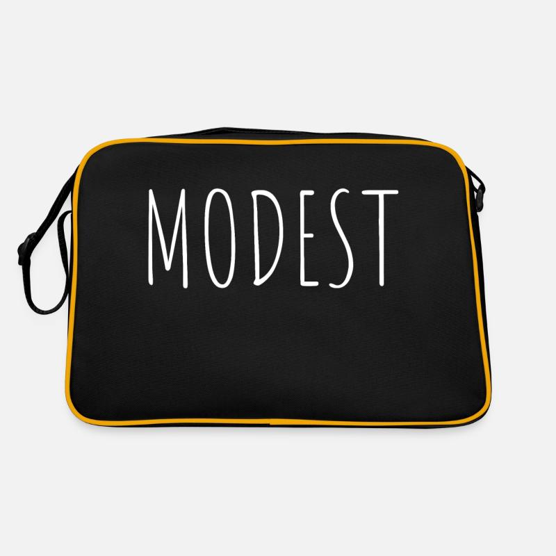 modest - Retro Tasche - Schwarz/Gold