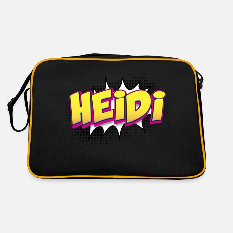Heidi Custom Name Comic Book Style Pop Art, Heidi Retro Bag