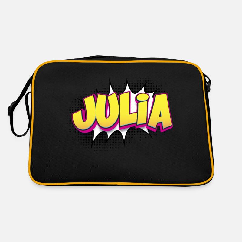 Julia Custom Name Comic Book Style Pop Art, Julia Retro Bag