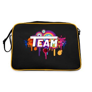 « Équipe » - Imbattable ensemble - Sac Retro - noir/or - Dos