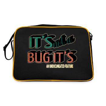C Sharp Programming Gift Christmas Carols Happy - Retro Bag - black/gold - Back