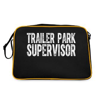 Trailer Park Supervisor Funny Hillbilly - Retro Bag - black/gold - Back