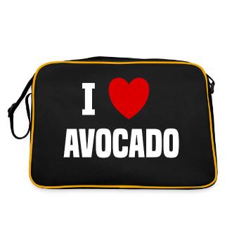 I love Avocado - Sac Retro - noir/or - Dos